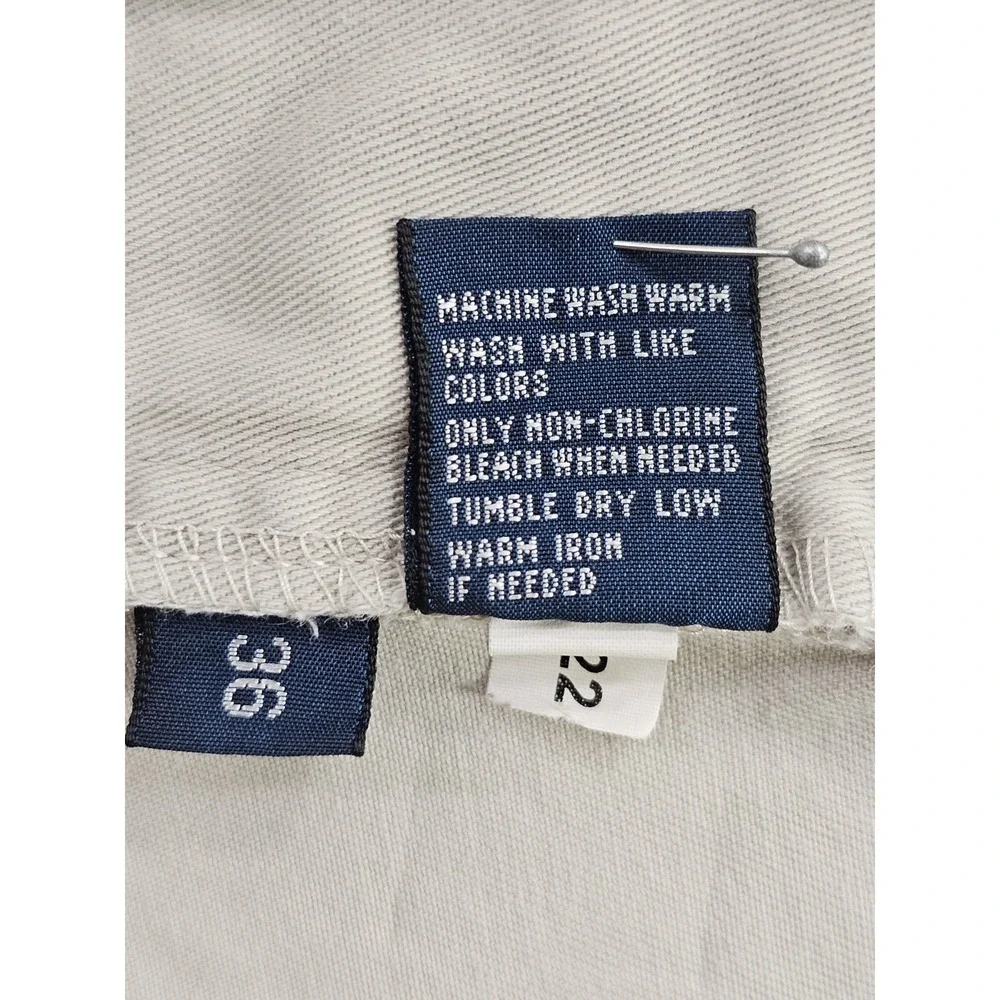 Vintage Polo By Ralph Lauren Tyler Cotton Ivory Shorts Men's 36 Pleated Front